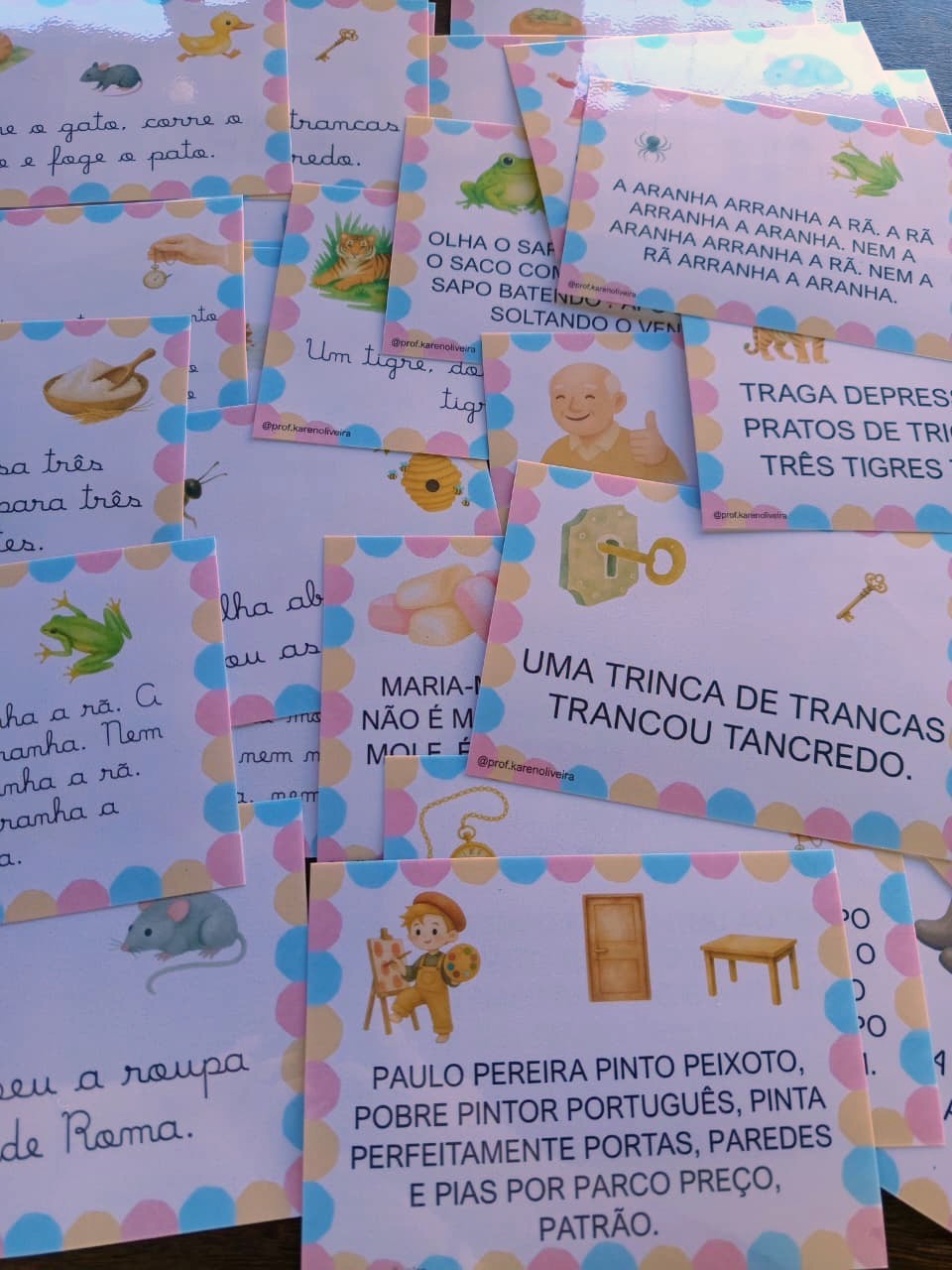 Fichas de Trava-língua